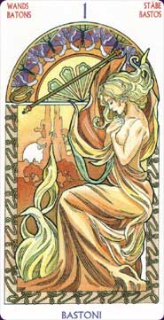Tarot Art Nouveau carte 3
